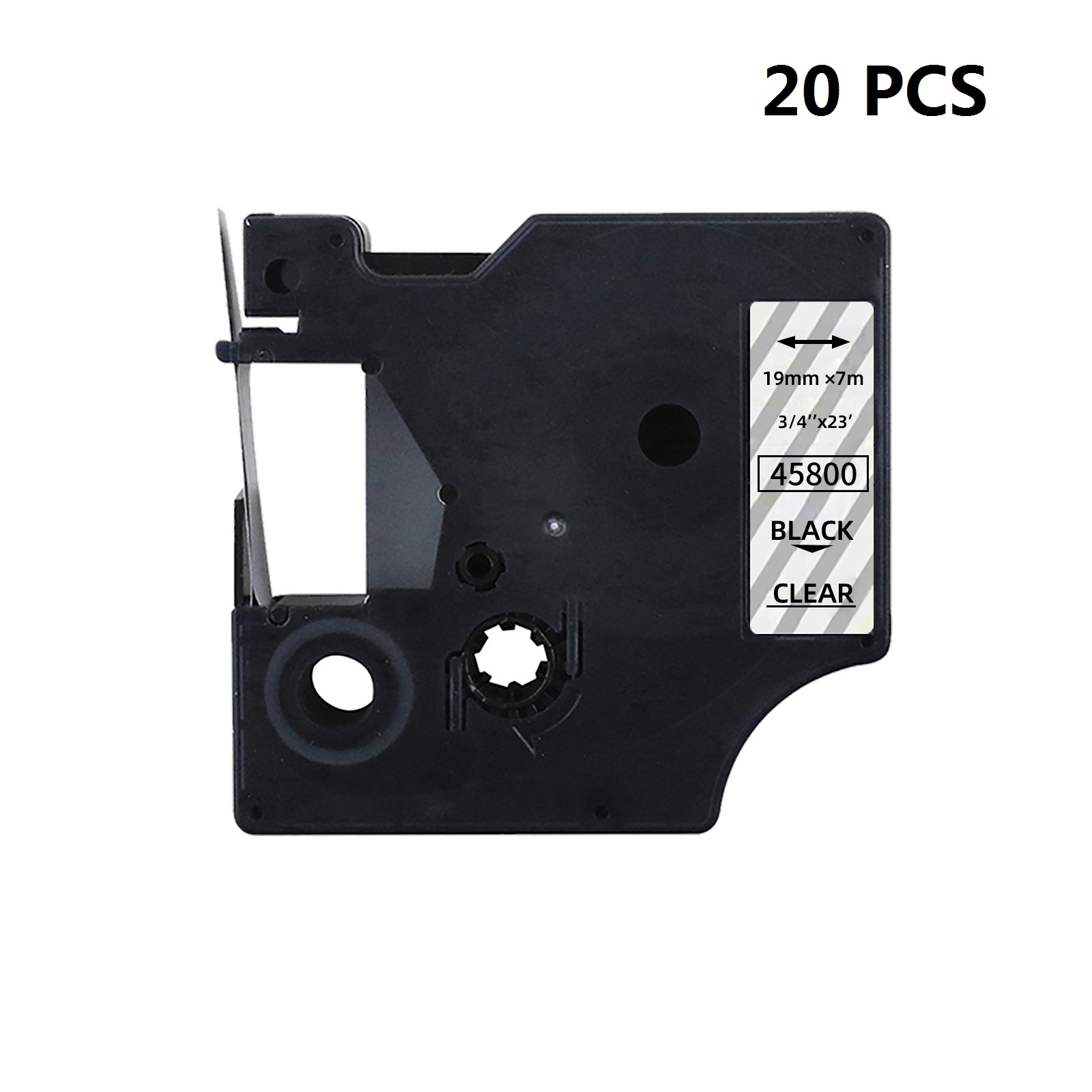 Label Printer Tape - 20 pcs Premium Quality Compatible D1
