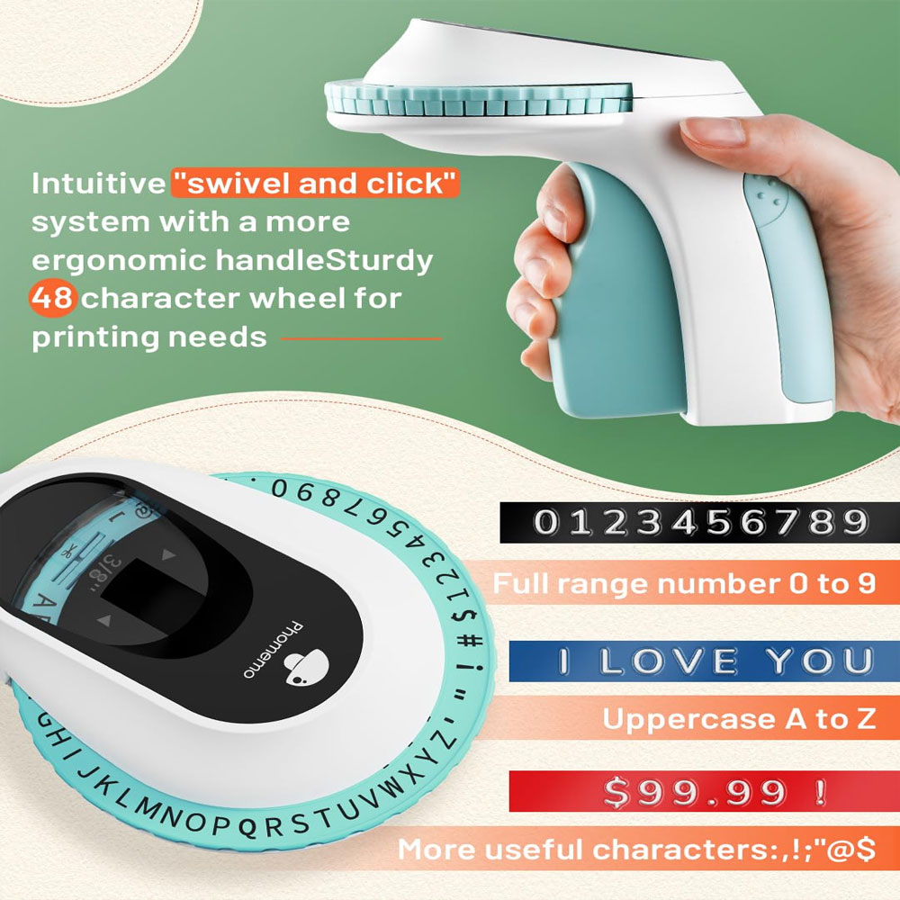 E975 Embossed Label Printer, 3 - Label Printer Tape review and price