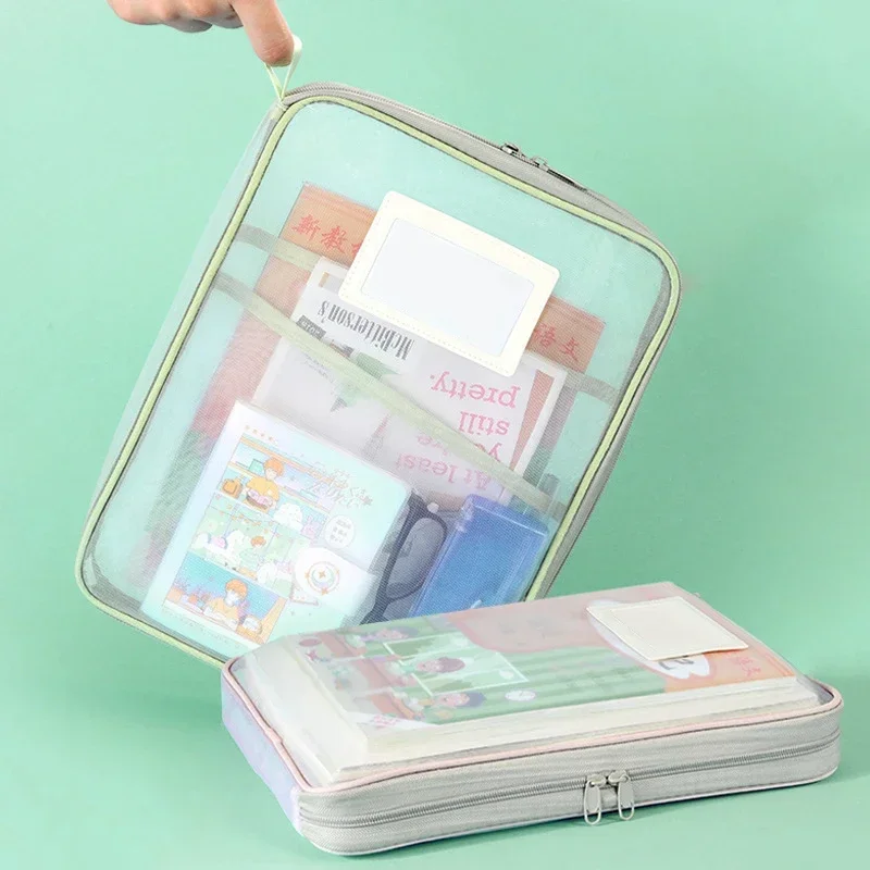 A4 Clear Mesh Zipper Document  - Portfolio Folder Zip review and price