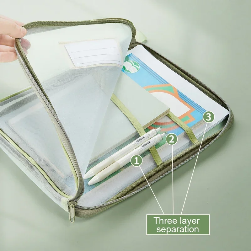 A4 Clear Mesh Zipper Document  - Portfolio Folder Zip review and price