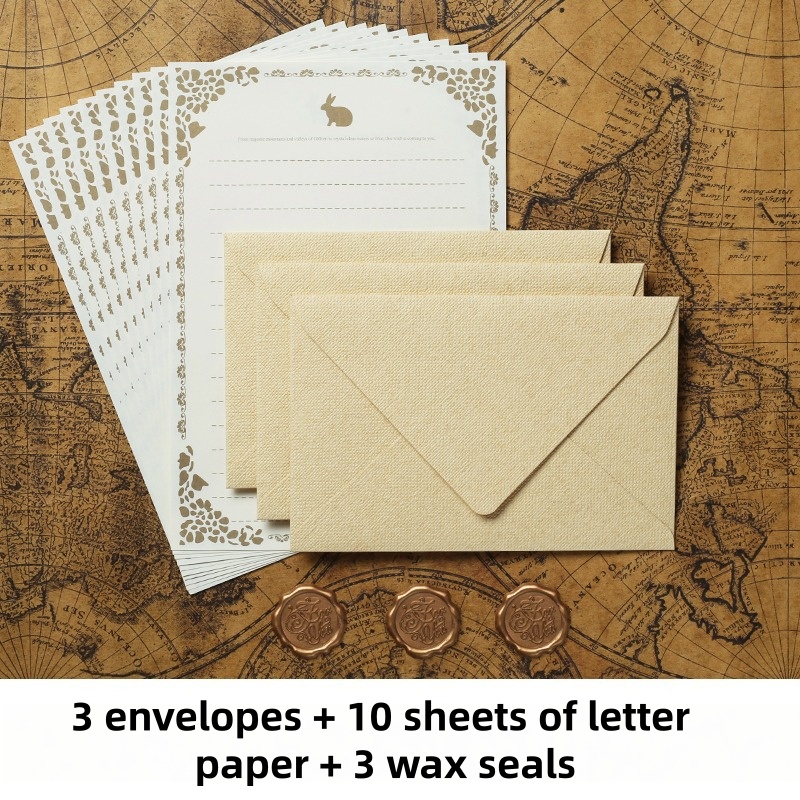 16PCS Vintage Linen Envelopes  - Wax Seal Stamp Kit review and price