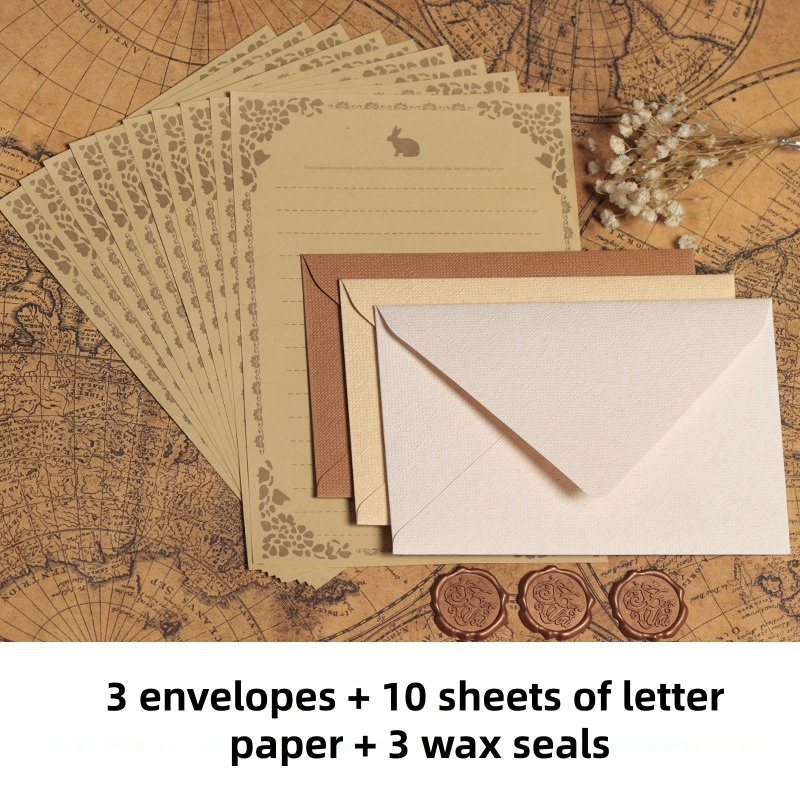 16PCS Vintage Linen Envelopes  - Wax Seal Stamp Kit review and price