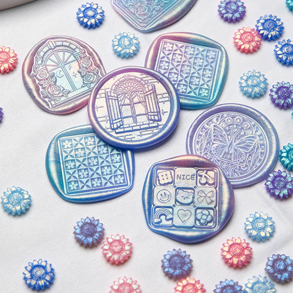 100pcs Mixed Color Glitter Dre - Wax Seal Stamp Kit review and price