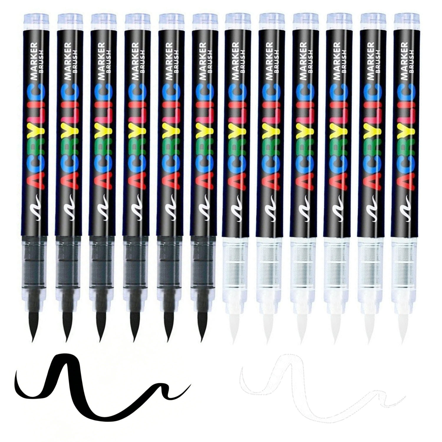 12 Pcs Black/White Premium Sof - Whiteboard Marker Set review and price