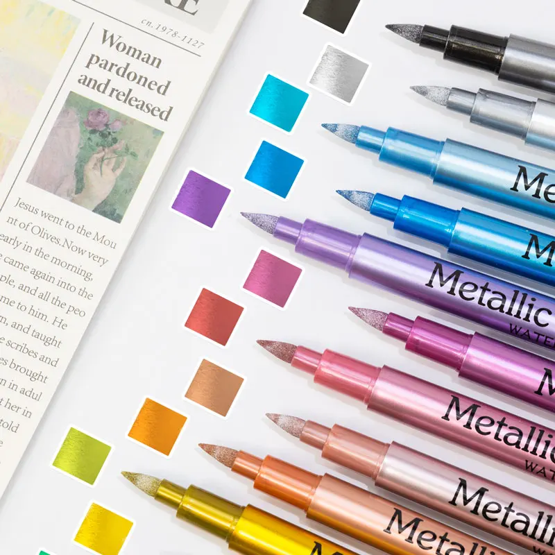 24 Colors Metallic Acrylic Pai - Whiteboard Marker Set review and price