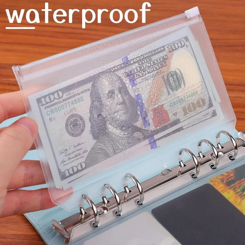 New 8PCS PVC Binder Pocket Cas - Portfolio Folder Zip review and price