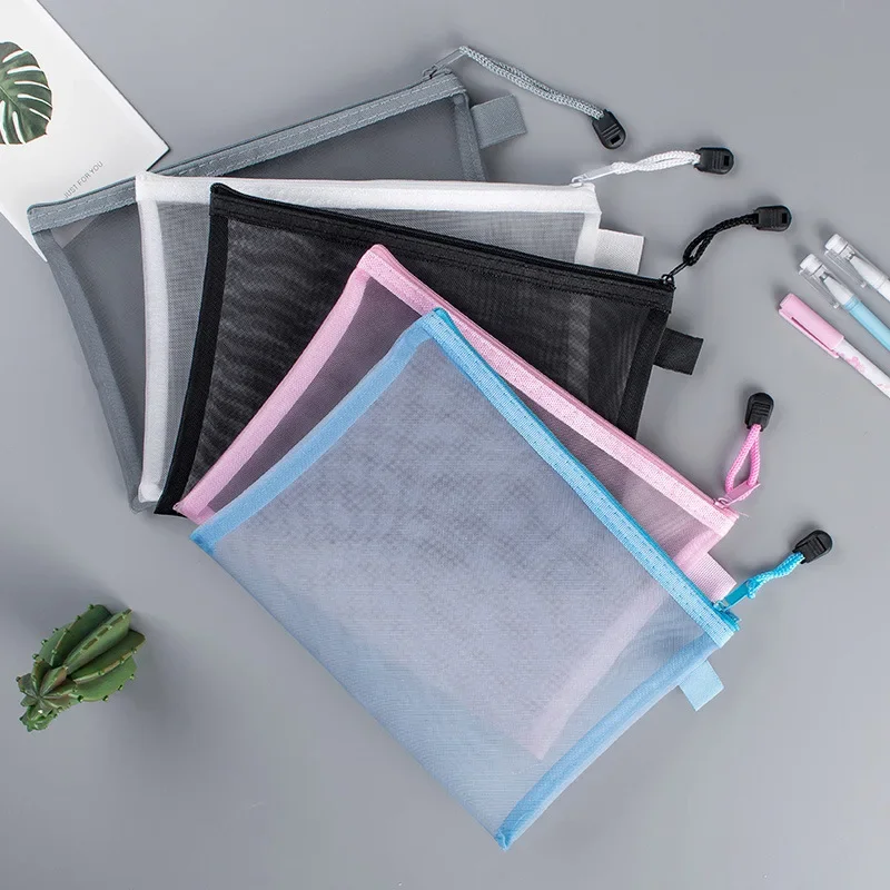 1Pcs A4/A5/A6 Mesh Zipper Pouc - Portfolio Folder Zip review and price